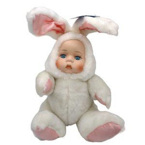 Bunny Babies Plush Posable Ears and Legs Soft White Spring Easter Gift Decor